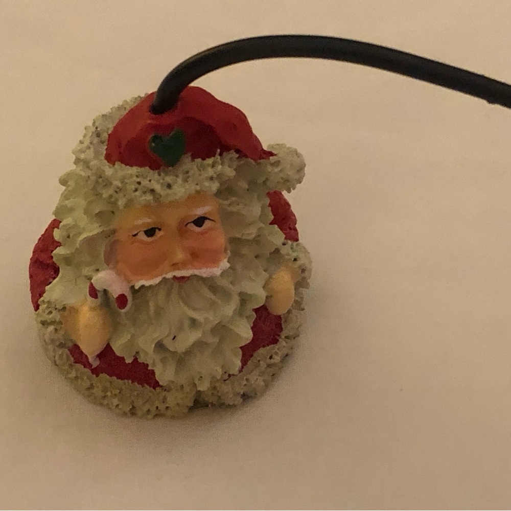 Santa Claus Candle Snuffer Red and White Candy Cane